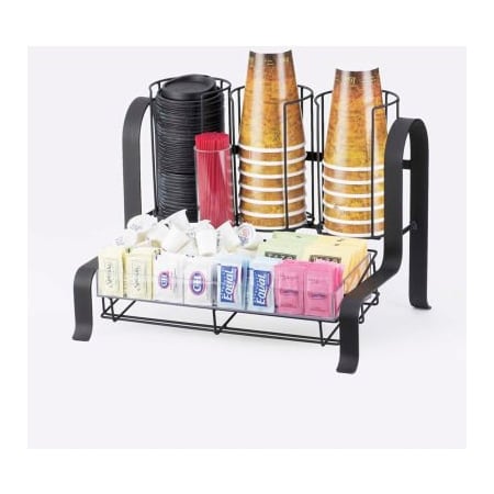 Cal-Mil Cal-Mil 1594-13 Soho Condiment Organizer 15-3/4"W x 12"D x 12"H Black 1594-13